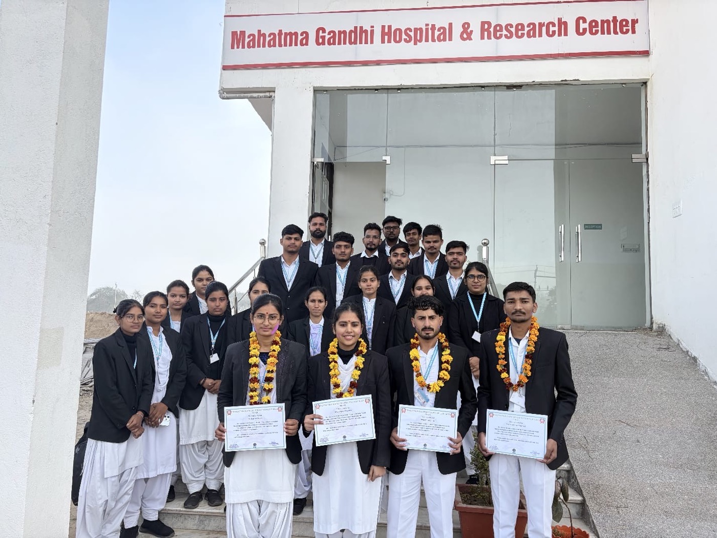 MGGC students during hospital-linked learning activity